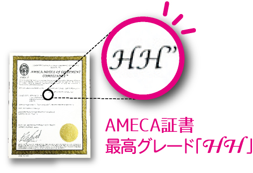 AMECA証書 最高グレード「HH」